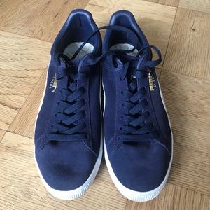 Puma Suede classic navy blue sneakers 14